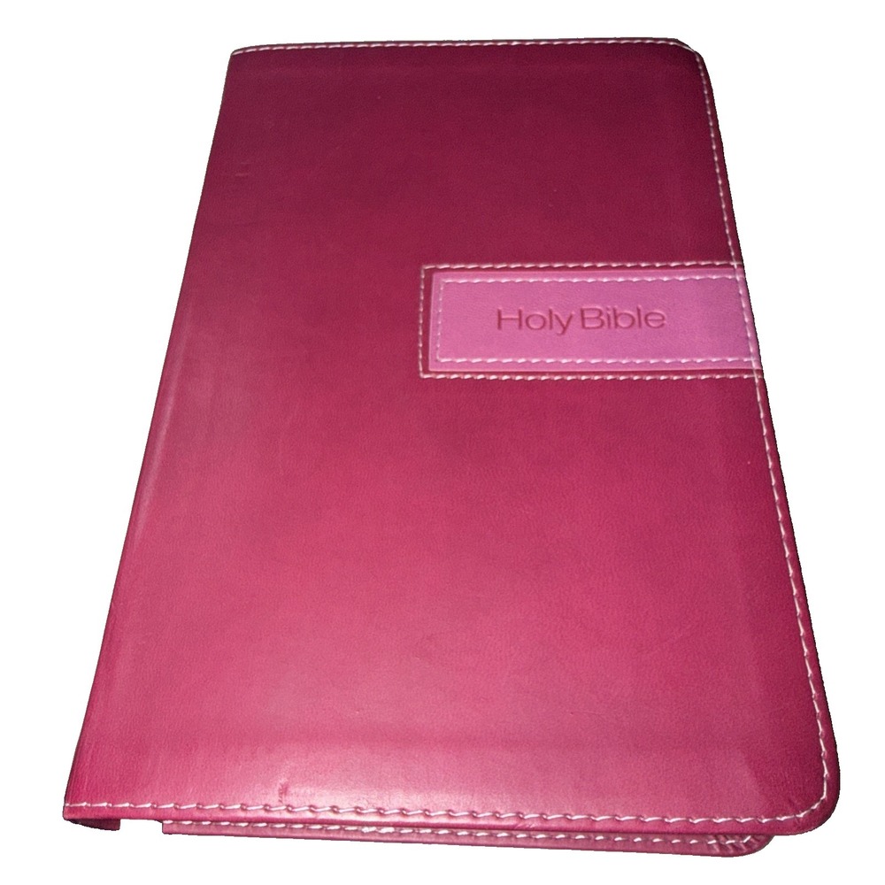 NIV Biblica Bible‎ Zondervan Italian Duo-Tone Raspberry Thumb Index Small Print